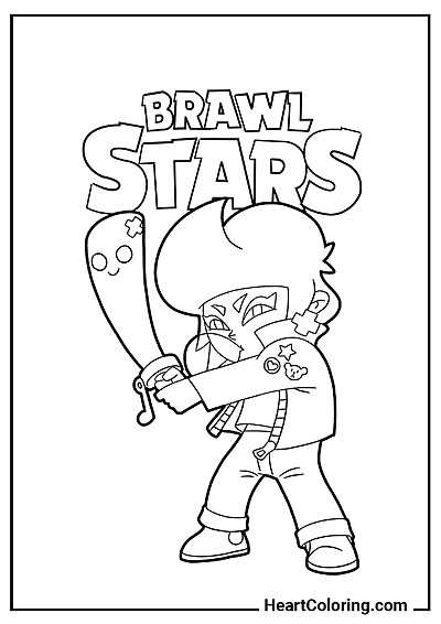 Раскраска Бесстрашная Биби — распечатай и раскрась