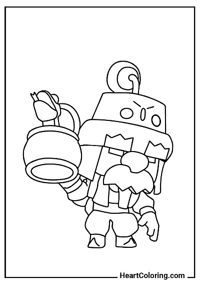 Торговец Гейл — скачать, распечатать и раскрасить онлайн