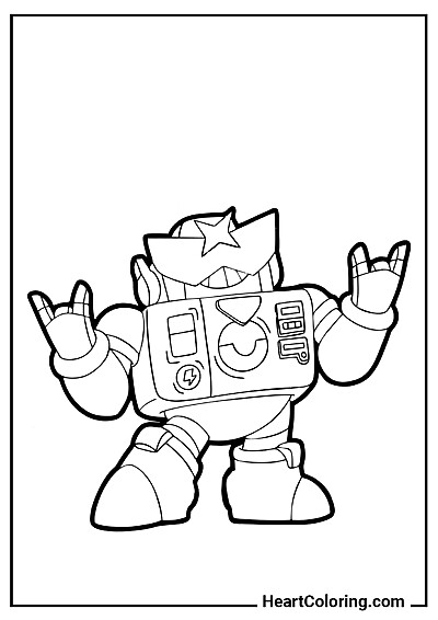 PDF-файл с раскраской Рокер Сёрдж — скачать