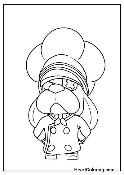 Су-шеф Рафс — бесплатная раскраска для детей