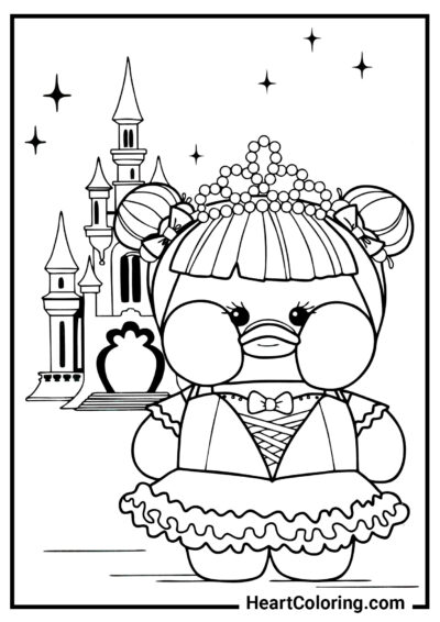 Lalafanfan Duck Kingdom - Lalafanfan Coloring Pages