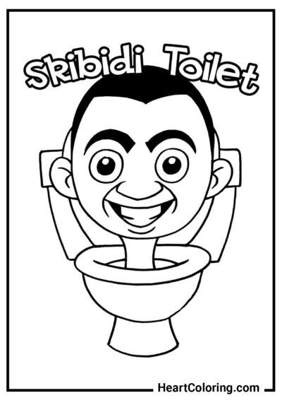 Crazy skibidi toilet - Skibidi Toilet Coloring Pages