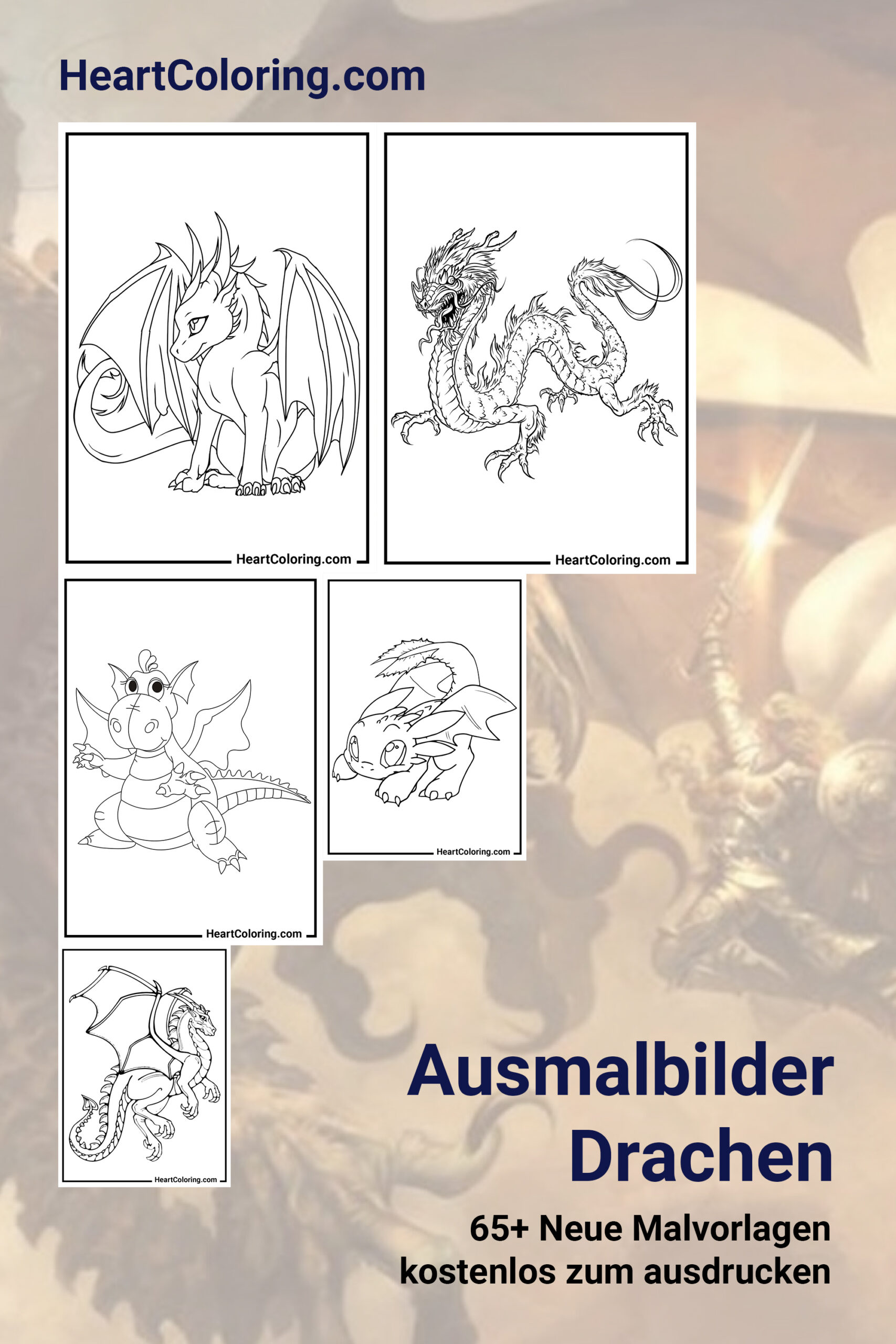 Ausmalbilder Drachen