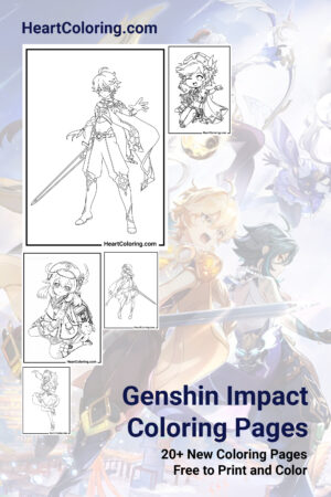 Genshin Impact Free Printable Coloring Pages