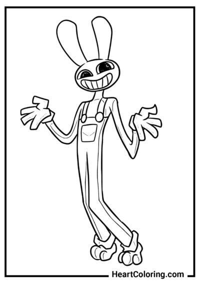 Jolly Jax - The Amazing Digital Circus Coloring Pages