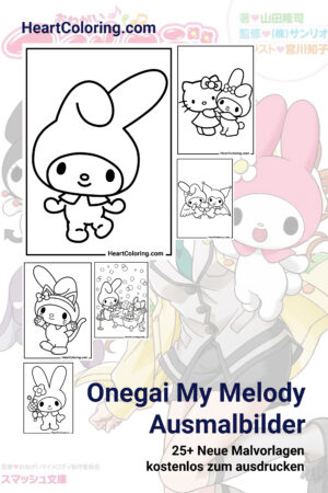Onegai My Melody - kostenlose Ausmalbilder