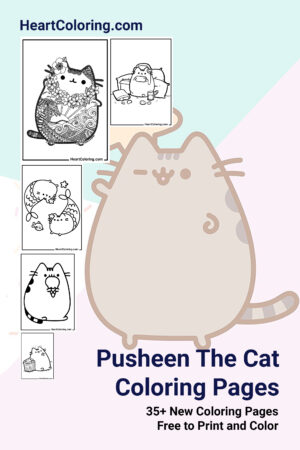 Pusheen The Cat Free Printable Coloring Pages