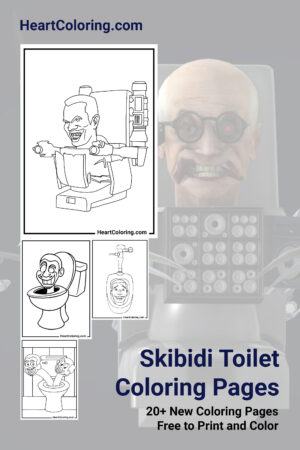 Skibidi Toilet Coloring Pages - Free PDF Printables
