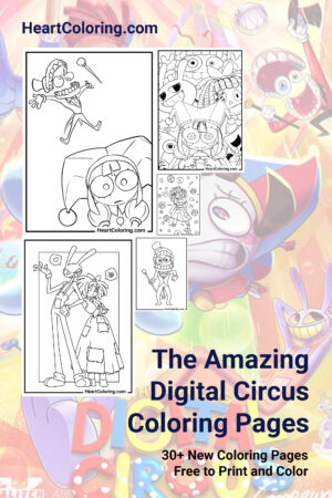 The Amazing Digital Circus Free Printable Coloring Pages