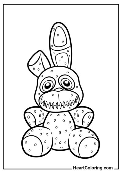 Cute Plushtrap - Five Nights at Freddy’s Coloring Pages