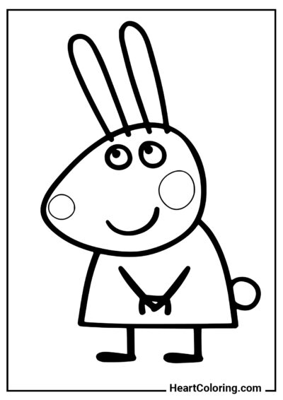 Rebecca Rabbit - Peppa Pig Coloring Pages