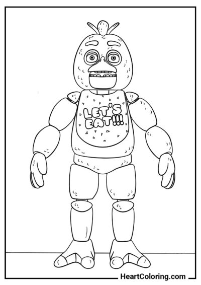Chica FNAF - Coloriages Five Nights at Freddy’s