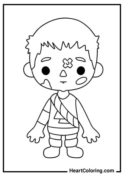 Little robber - Toca Boca Coloring Pages