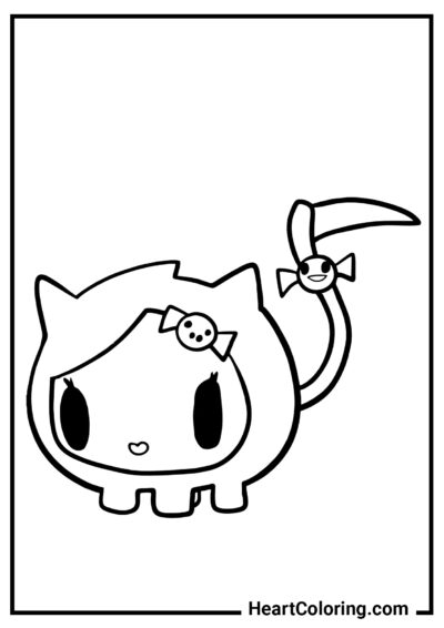 Dangerous kitten - Toca Boca Coloring Pages