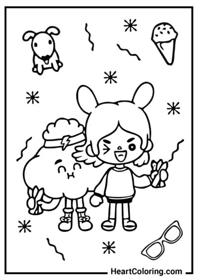 Toca Life characters - Toca Boca Coloring Pages