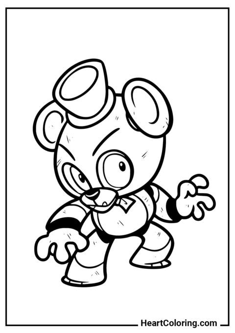 Chibi Freddy - Five Nights at Freddy’s Coloring Pages
