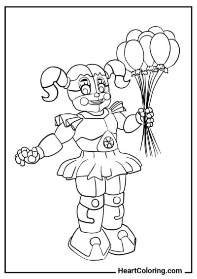 Circus Baby - Five Nights at Freddy’s Coloring Pages