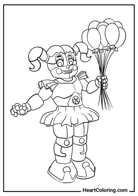 Circus Baby - Five Nights at Freddy’s Coloring Pages