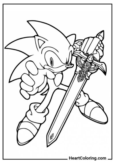 Sonic Knight - Sonic Ausmalbilder