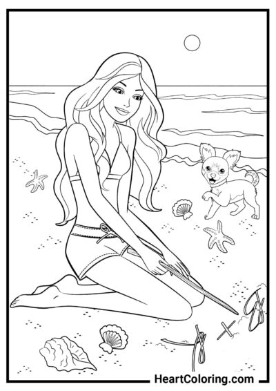 Rêves d’amour - Coloriages Barbie