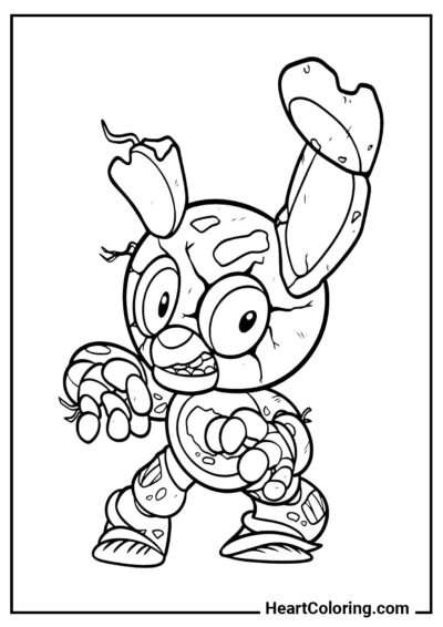Chibi Springtrap - Coloriages Five Nights at Freddy’s