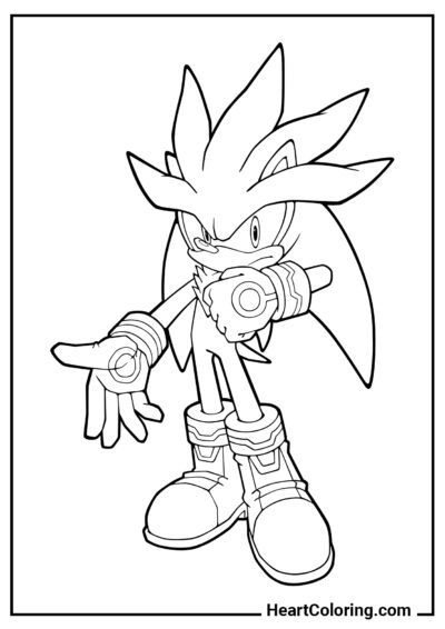 Silver the Hedgehog - Sonic Ausmalbilder