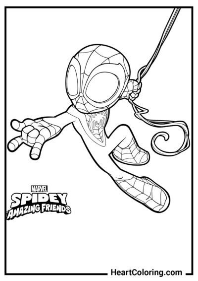 Chibi Spider-Man - Spiderman Ausmalbilder