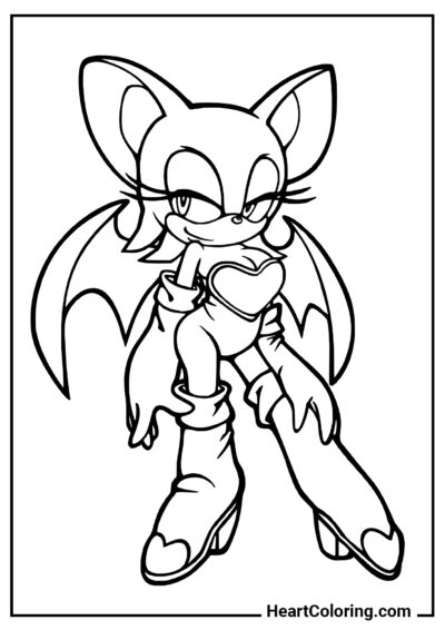 Rouge the Bat - Sonic Ausmalbilder