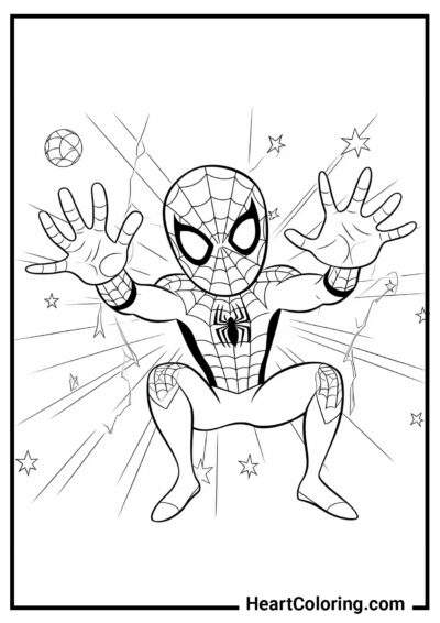 Cartoon-Spiderman - Spiderman Ausmalbilder