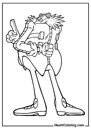 Online ausmalen: Doctor Eggman – sofort beginnen!