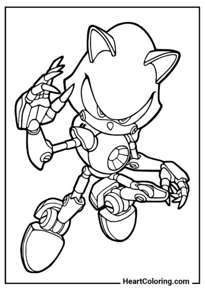 Metal Sonic - Sonic Ausmalbilder