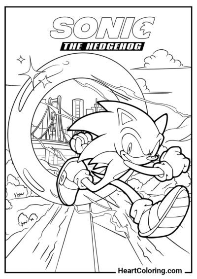 Sonic the Hedgehog - Sonic Ausmalbilder