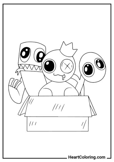 Super cadeau - Coloriages Rainbow Friends