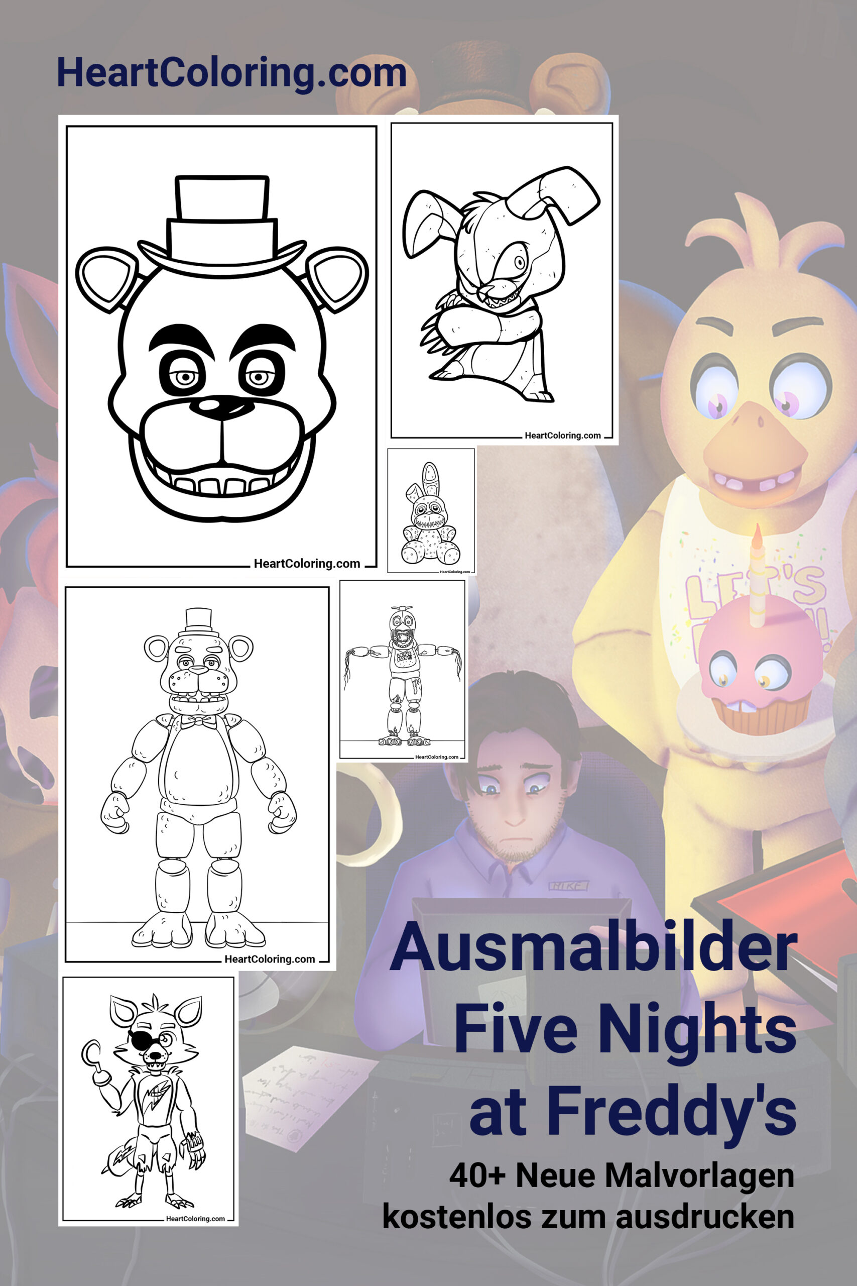 Ausmalbilder von Five Nights at Freddy