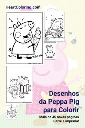 Desenhos da Peppa Pig para Colorir