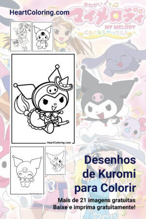 Desenhos de Kuromi para Colorir