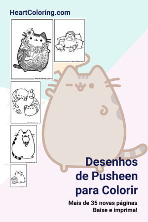 Desenhos de Pusheen para Colorir