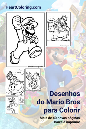 Desenhos do Mario Bros para Colorir