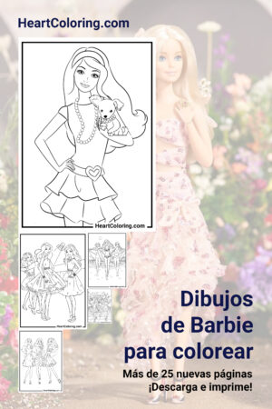 Dibujos de Barbie para colorear