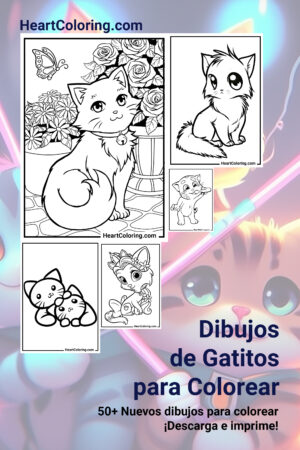Dibujos de Gatitos para Colorear