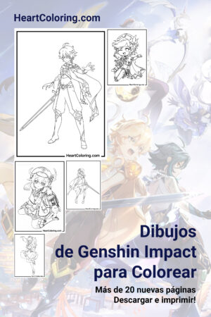 Dibujos de Genshin Impact para Colorear