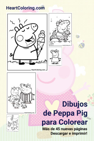 Dibujos de Peppa Pig para Colorear