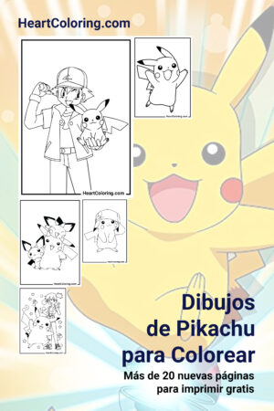 Dibujos de Pikachu para Colorear