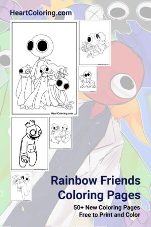 Rainbow Friends Coloring Pages free