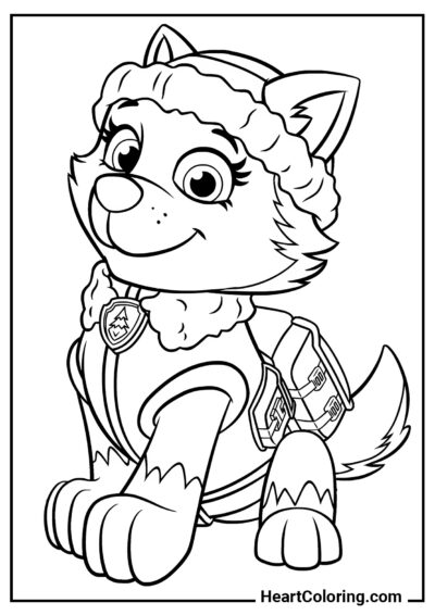 Everest - PAW Patrol Coloring Pages