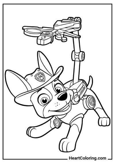 Tracker - PAW Patrol Coloring Pages
