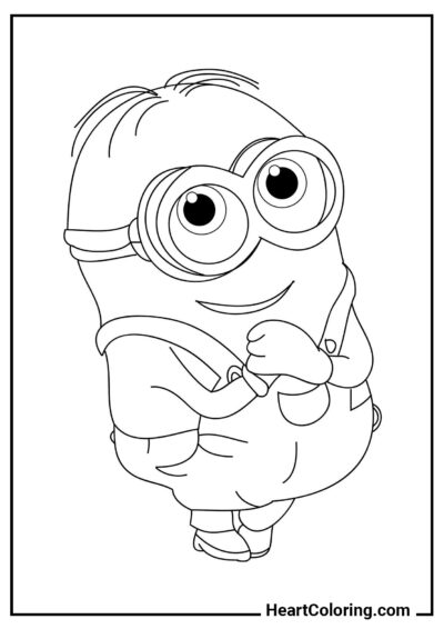 Cute minion - Minions Coloring Pages