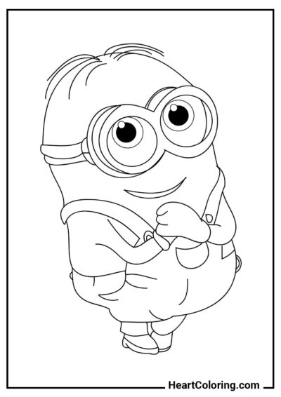 Minion mignon - Coloriages Minions