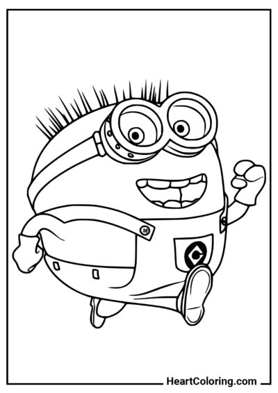 Plump athlete - Minions Coloring Pages