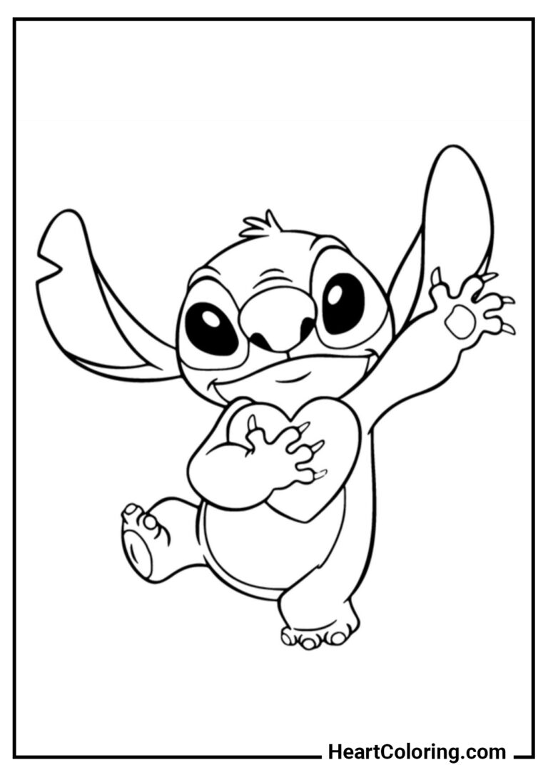 Lilo & Stitch - Free A4 Printable Coloring Pages | 35+ Images